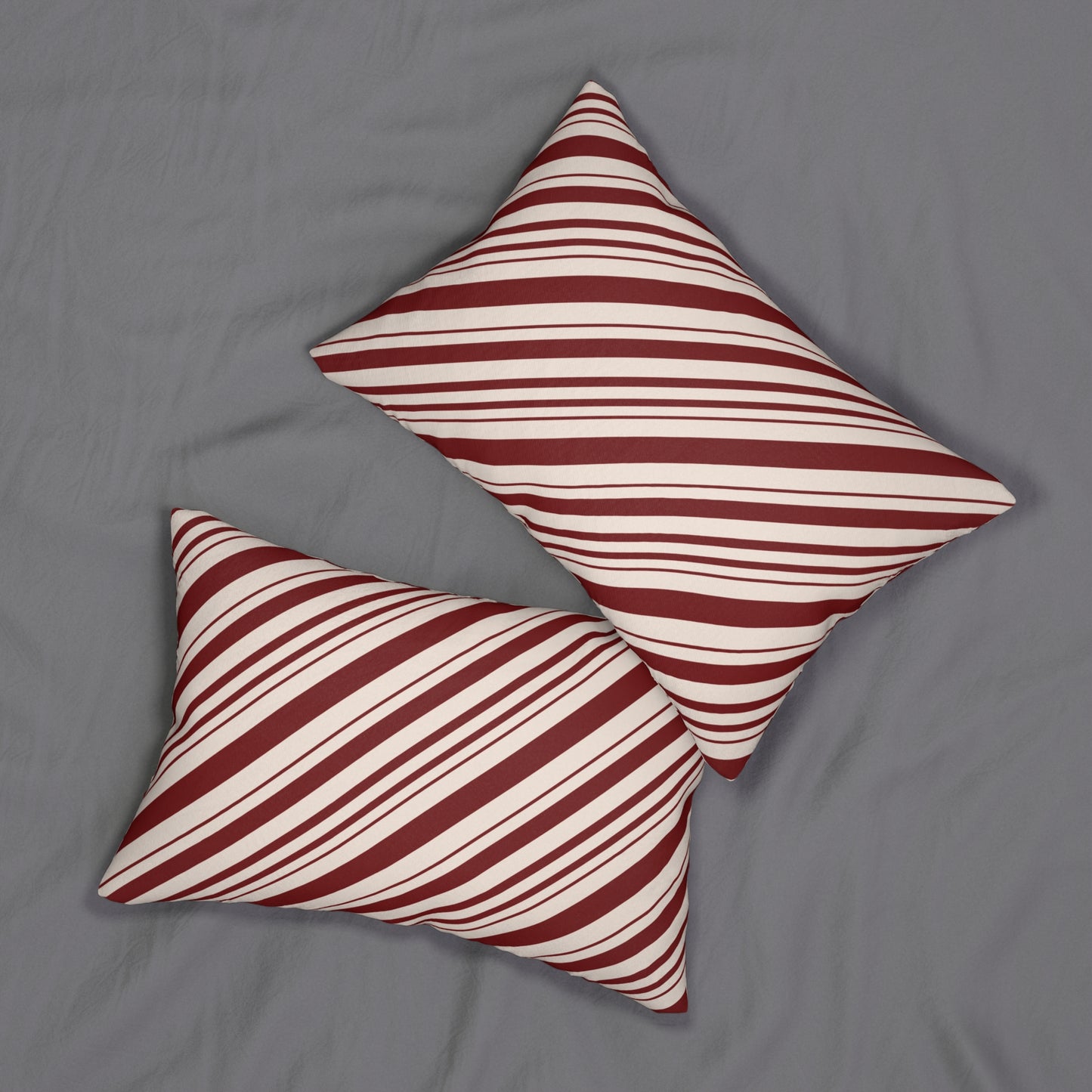 Re Striped Candy Cane (both sides) - Low Pillow  🌿