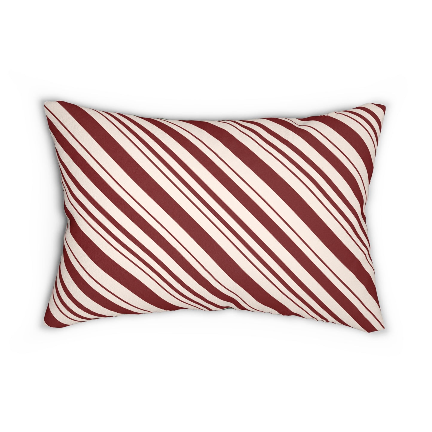 Victorian Elf on a Bicycle Spilling Red Striped Candy Canes - Low Pillow  🌿