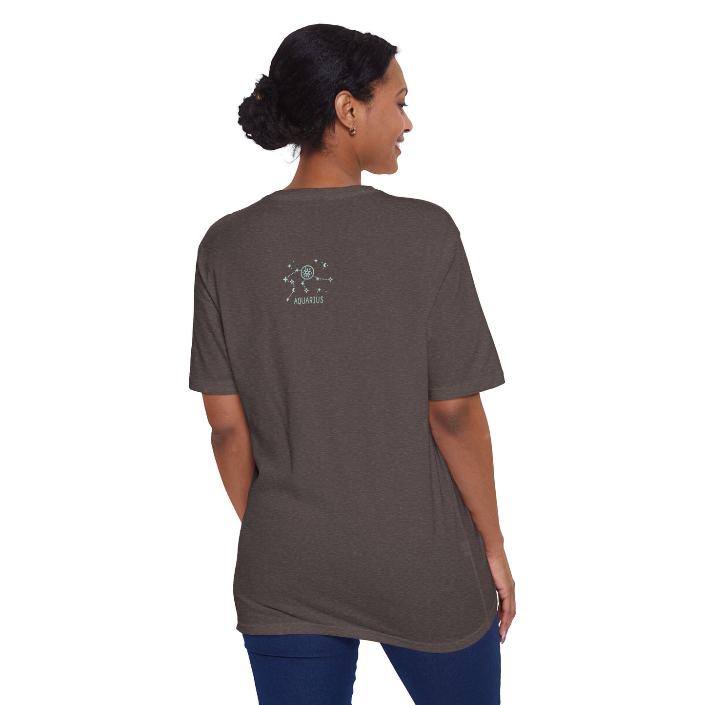 Unisex 100% Recycled Fiber Zodiac t-shirt - Aquarius