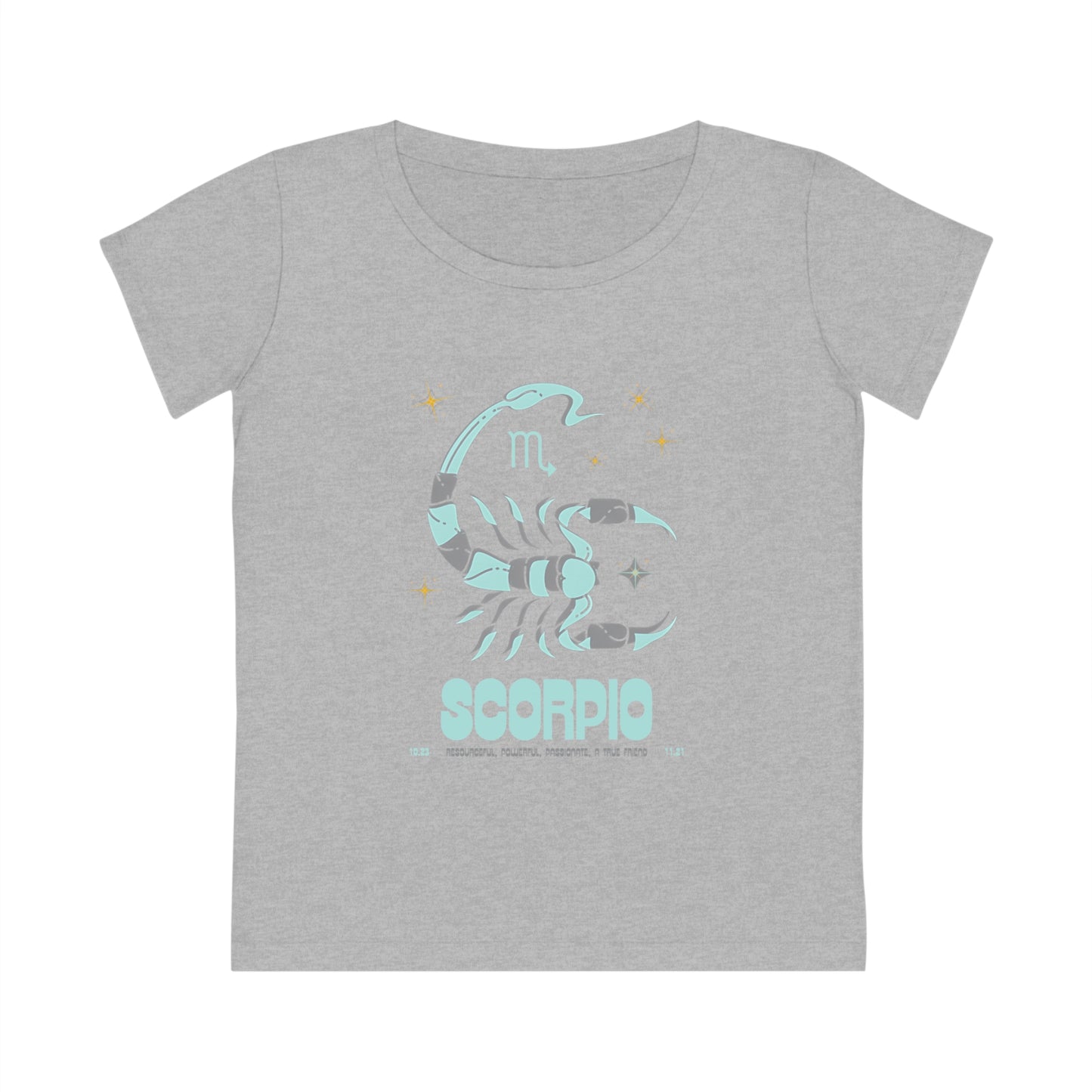 Women's Cut Sustainable Organic Cotton Zodiac T-shirt - Scorpio  🌿🌿