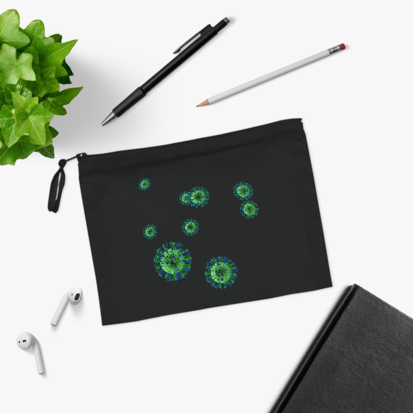 Little Black Bag - Viruses Because Science Organizer Bag   🌿🌿🌿