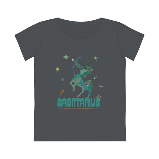 Women's Sustainable Organic Cotton Zodiac T-shirt - Sagittarius  🌿🌿