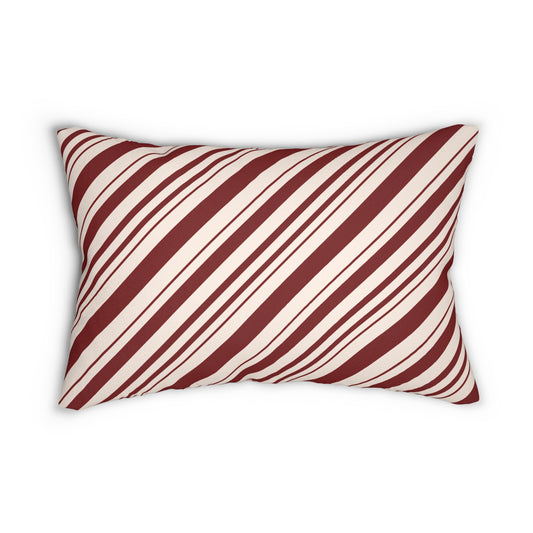 Re Striped Candy Cane (both sides) - Low Pillow  🌿