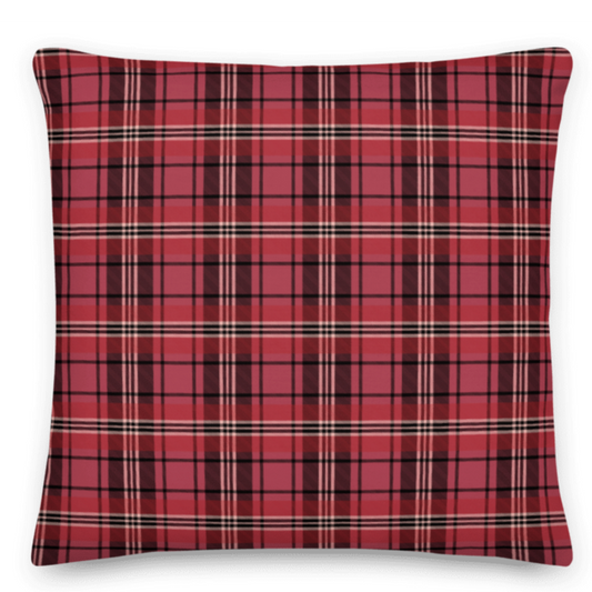 Santa Suit Plaid Pillow  🌿