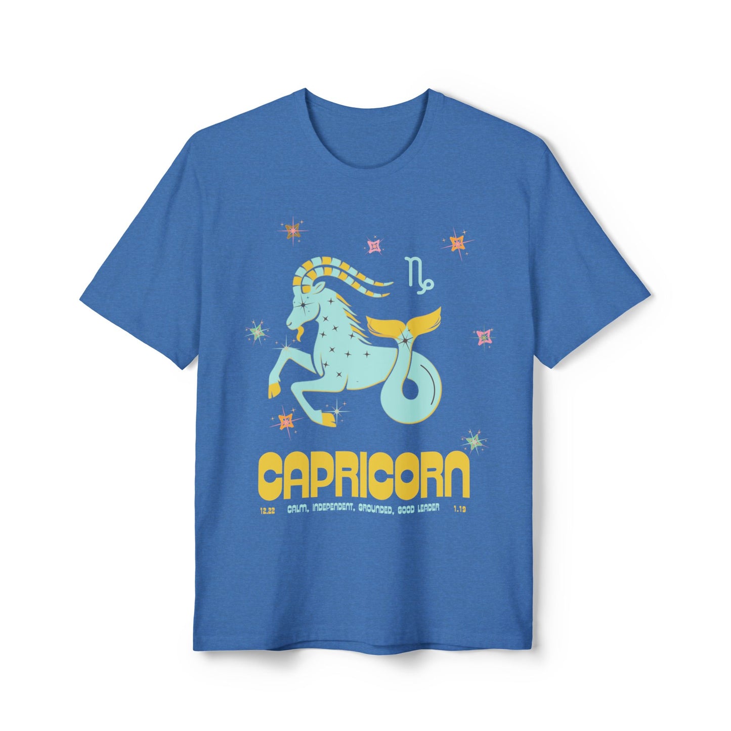 Unisex 100% Recycled Fiber Zodiac T-shirt - Capricorn  🌿🌿🌿