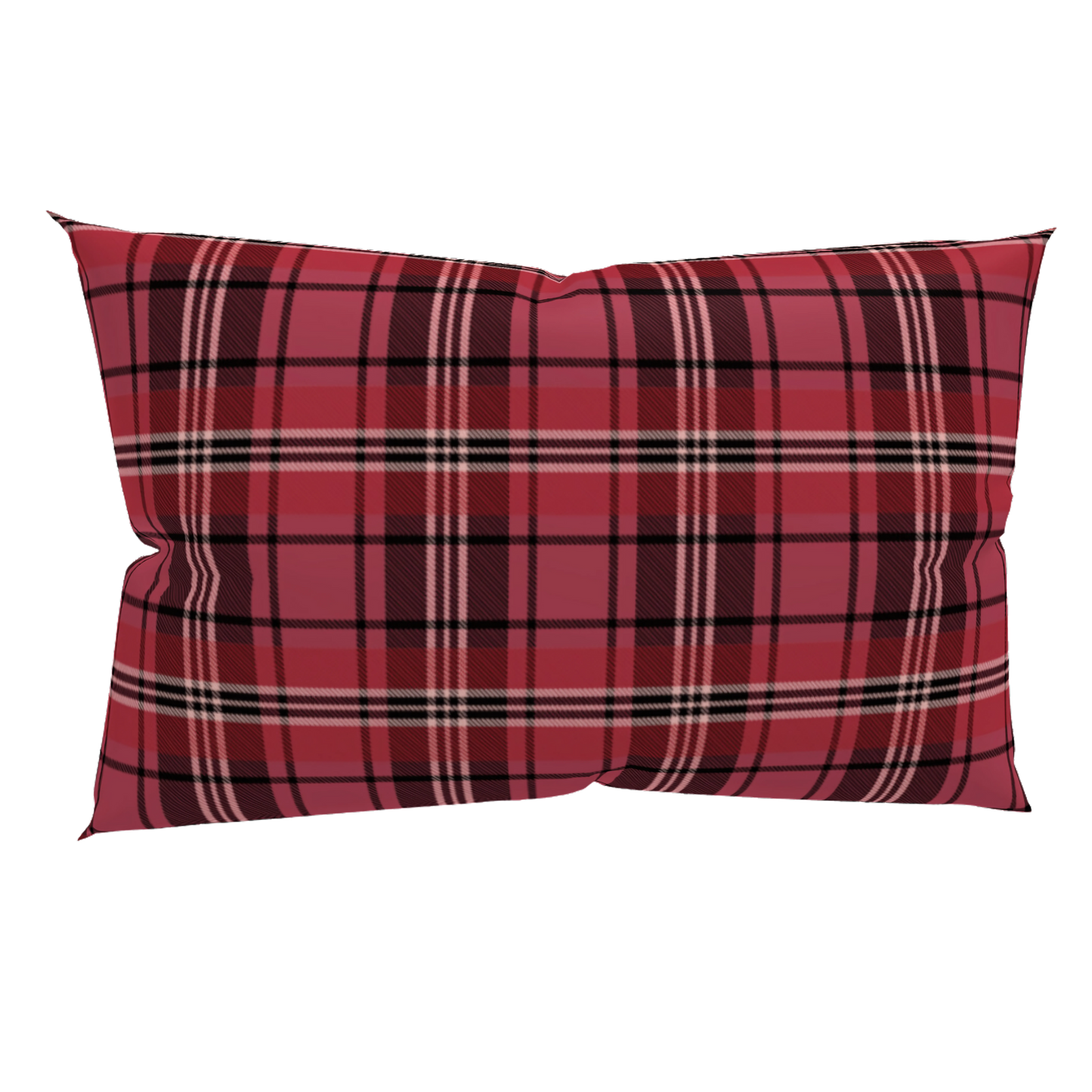 Santa Suit Plaid Low Pillow  🌿