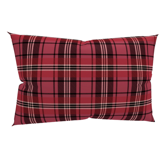 Santa Suit Plaid Low Pillow  🌿