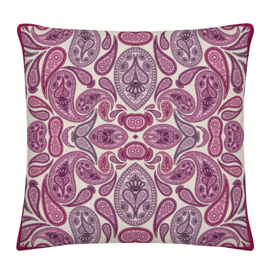 Perfect Paisley Pillow in Pinks  🌿